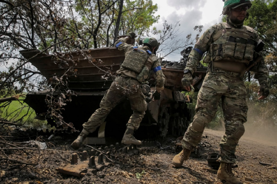 Карта боев луганской области